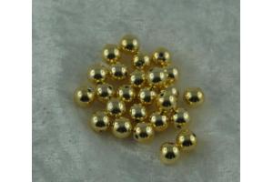 25 Perlen 6mm gold